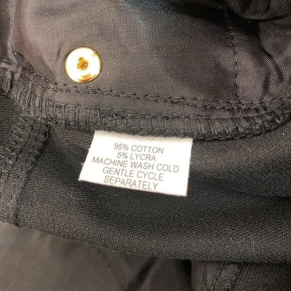 Jacobson's Black 5 Pocket Stretch Jean Pants 14 #102 Zipper Fly NWT - Picture 9 of 11